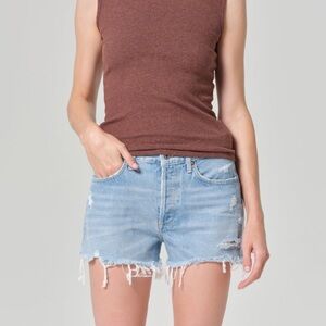 NWT Agolde Parker Vintage Cut Off Denim Shorts Size 31